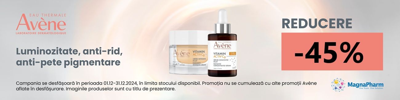 Promotie cu reducere 40% la Avene