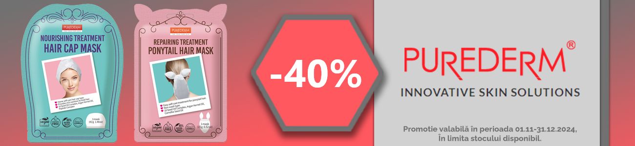 Promotie cu reducere 40% la Purederm