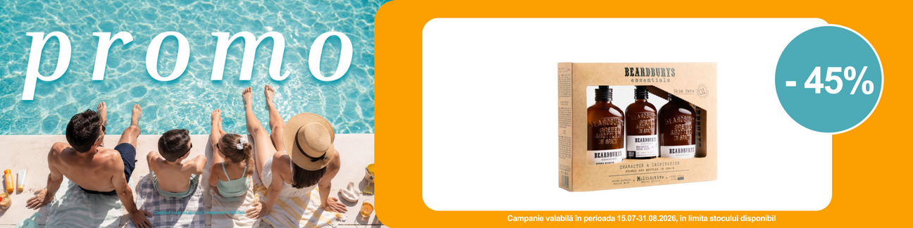 Promotie cu reducere 45% la Beardburys Essentials