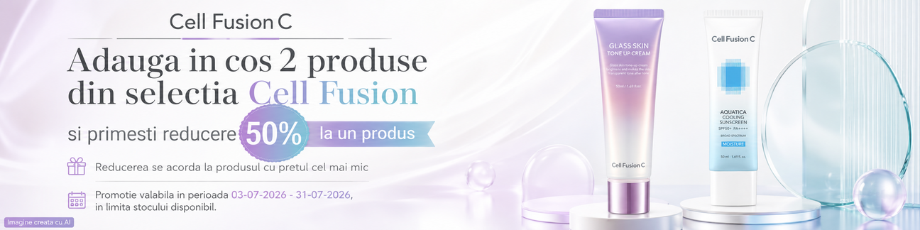 Promotie cu reducere 50% la al doilea produs Cell Fusion