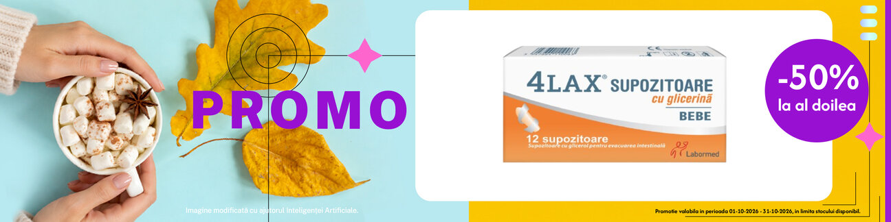 Promotie cu reducere 50% la al doilea produs identic Labormed