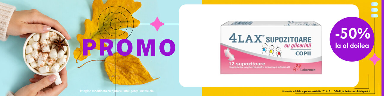 Promotie cu reducere 50% la al doilea produs identic Labormed