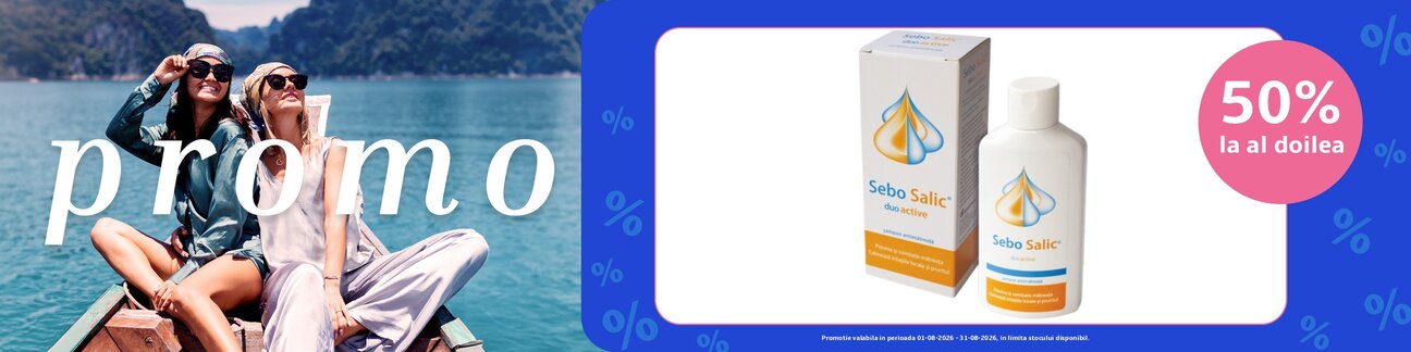 Promotie cu reducere 50% la al doilea produs Slavia Pharm