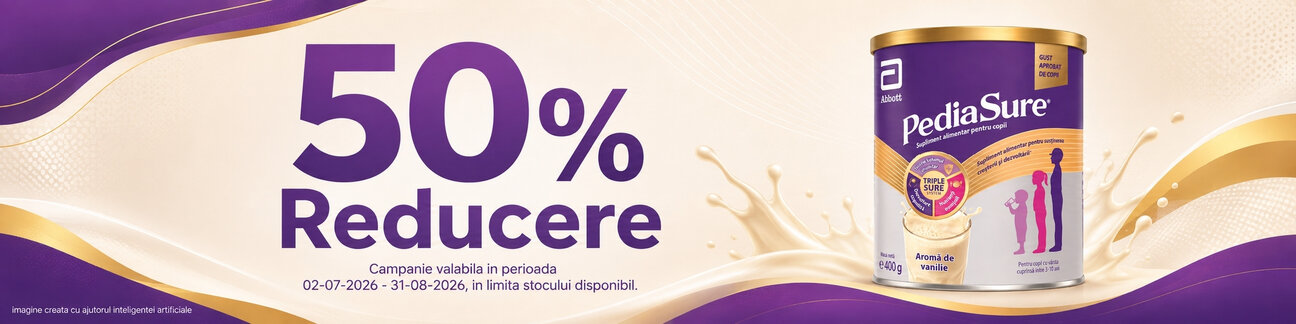 Promotie cu reducere 50% la PediaSure