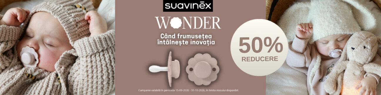 Promotie cu reducere 50% la Suavinex