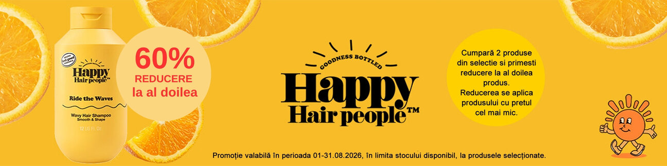 Promotie cu reducere 60% la al doilea produs  Happy Hair