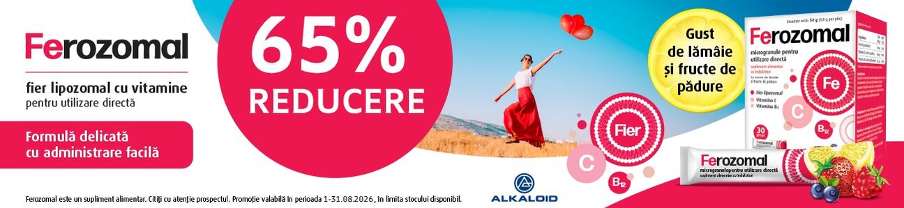 Promotie cu reducere 65% la Alkaloid