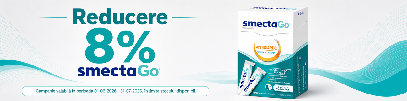 Promotie cu reducere 8% la Smecta Go