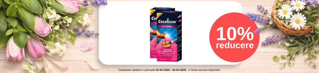 Promotie cu reducere de 10% la Coldtusin