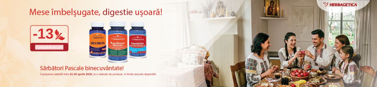 Promotie cu reducere de 13% la Herbagetica