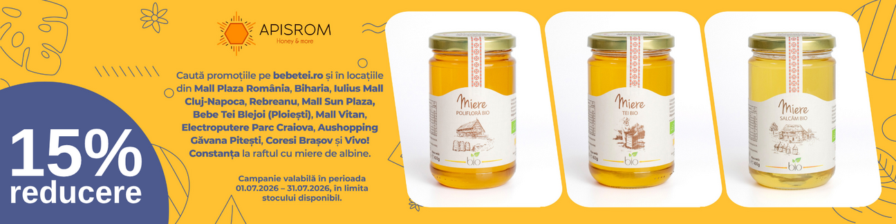 Promotie cu reducere de 15% la Apisrom