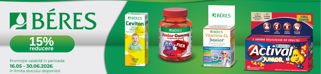 Promotie cu reducere de 15% la Beres