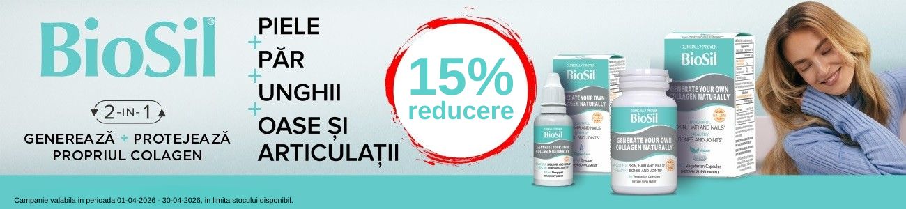 Promotie cu reducere de 15% la Biosil
