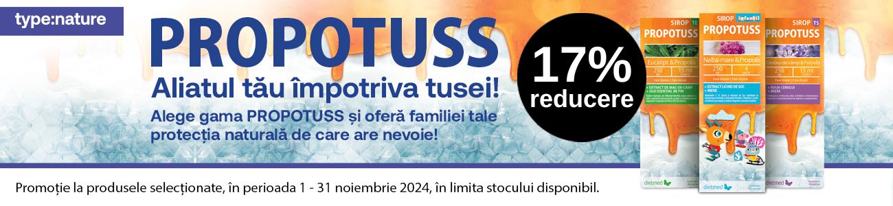 Promotie cu reducere de 17% la Propotuss