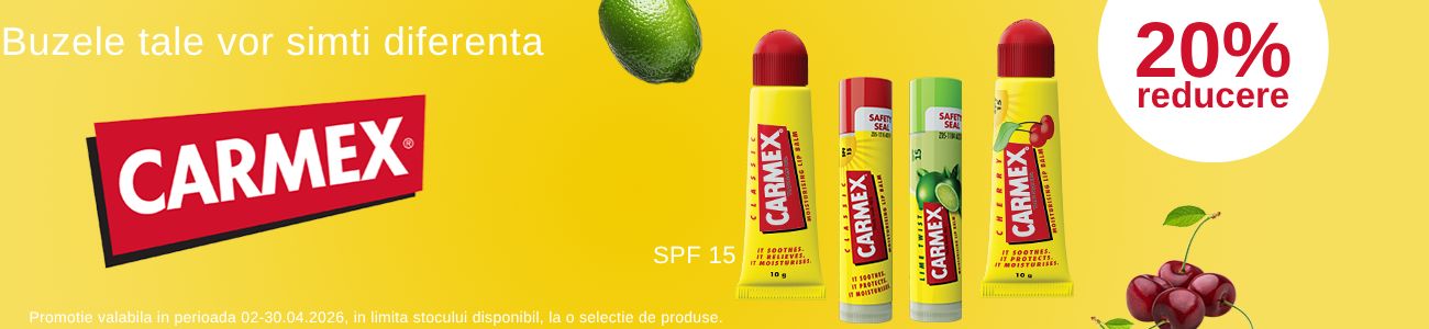 Promotie cu reducere de 20% la Carmex