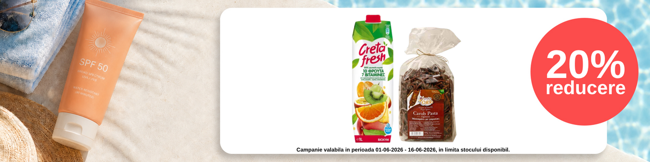 Promotie cu reducere de 20% la Creta Fresh si Creta Carob