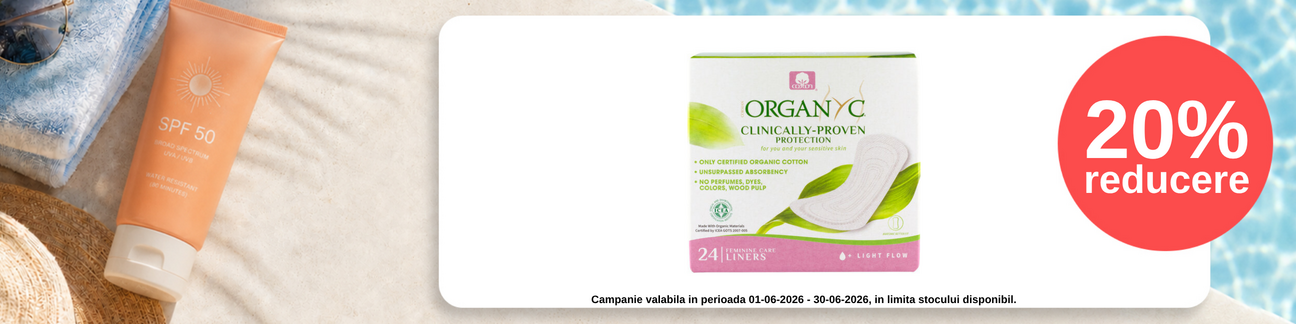 Promotie cu reducere de 20% la Organyc