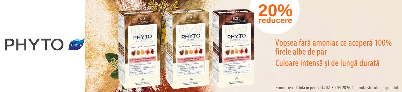 Promotie cu reducere de 20% la Phyto