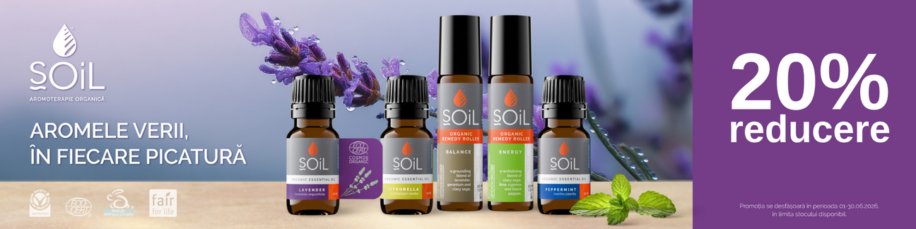 Promotie cu reducere de 20% la Soil