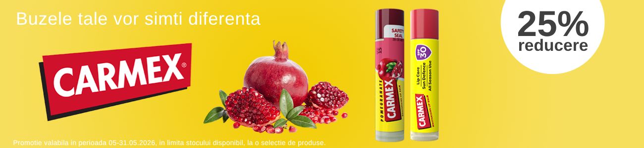 Promotie cu reducere de 25% la Carmex