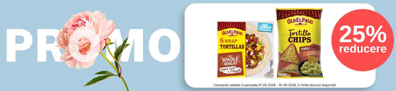 Promotie cu reducere de 25% la Old el paso