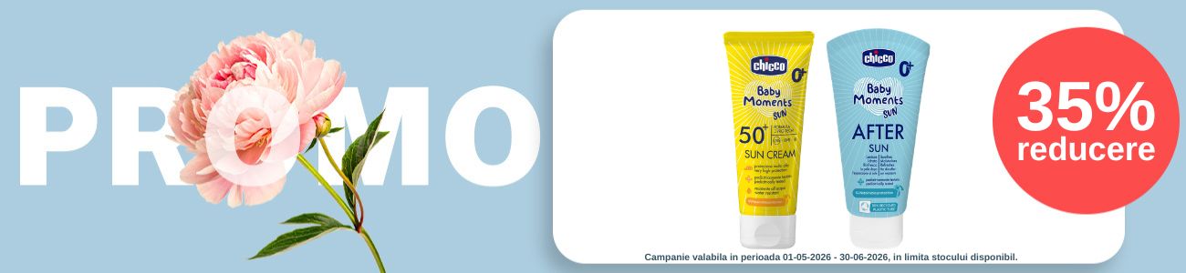 Promotie cu reducere de 35% la Chicco