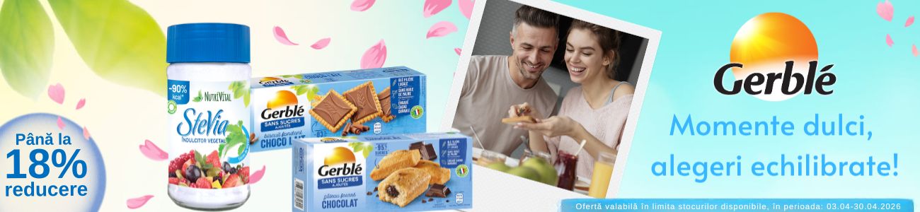 Promotie cu reducere de pana la 18% la Gerble