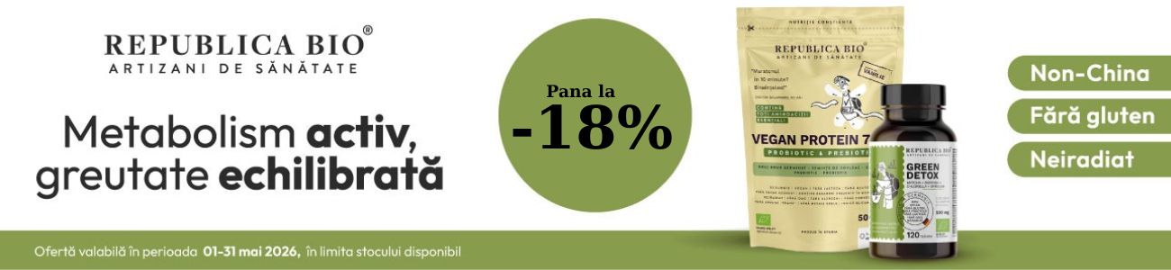 Promotie cu reducere de pana la 18% la Republica Bio
