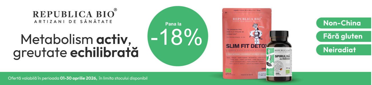 Promotie cu reducere de pana la 18% la Republica Bio