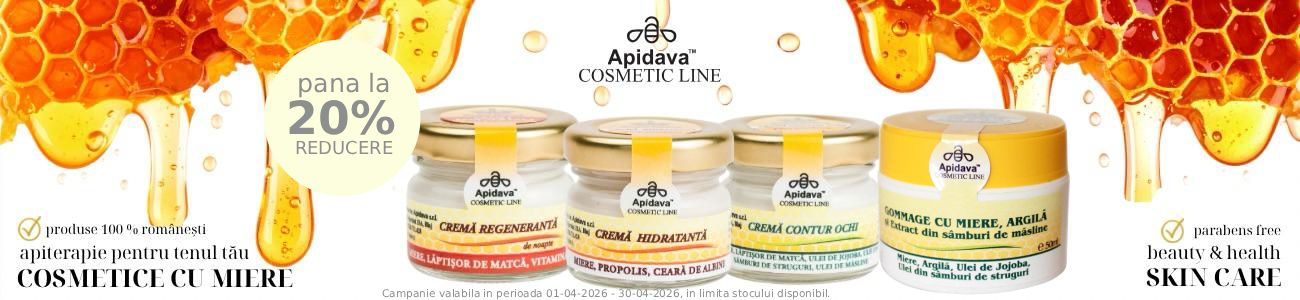 Promotie cu reducere de pana la 20% la Apidava