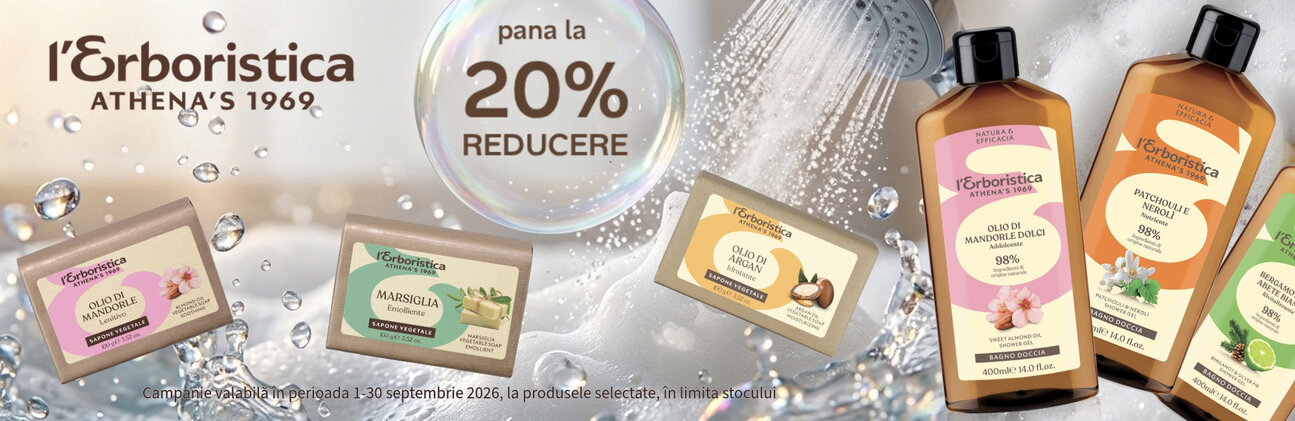 Promotie cu reducere de pana la 20% la Erboristica