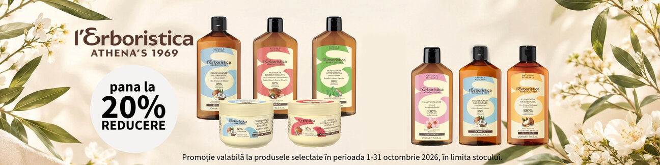 Promotie cu reducere de pana la 20% la Erboristica