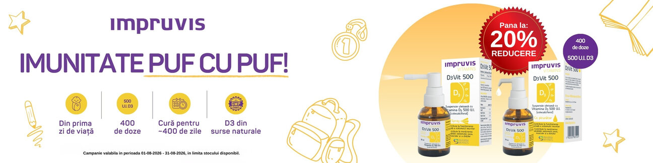 Promotie cu reducere de pana la 20% la Impruvis