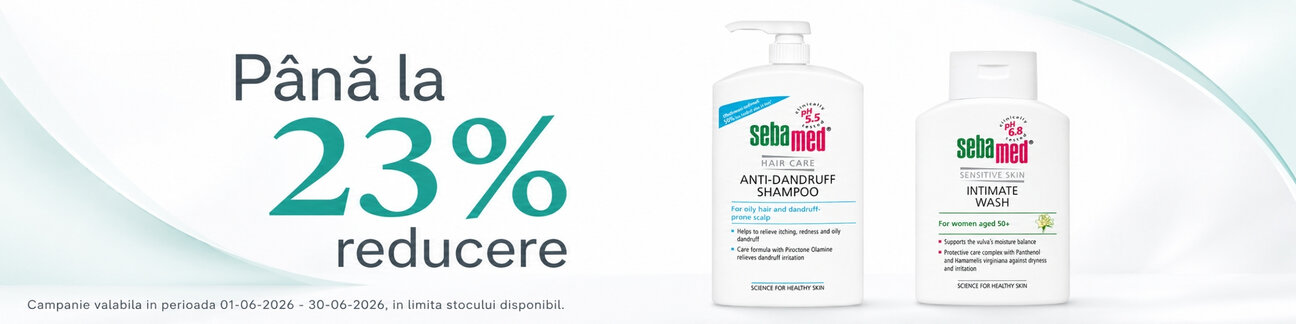 Promotie cu reducere de pana la 23% la Sebamed