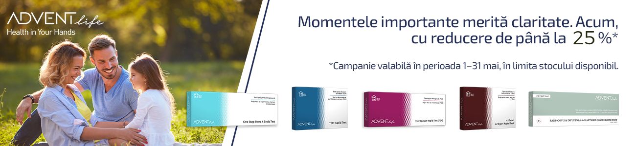 Promotie cu reducere de pana la  25% la Advent Life