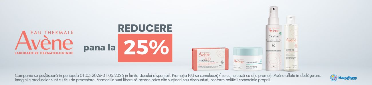 Promotie cu reducere de pana la 25% la Avene