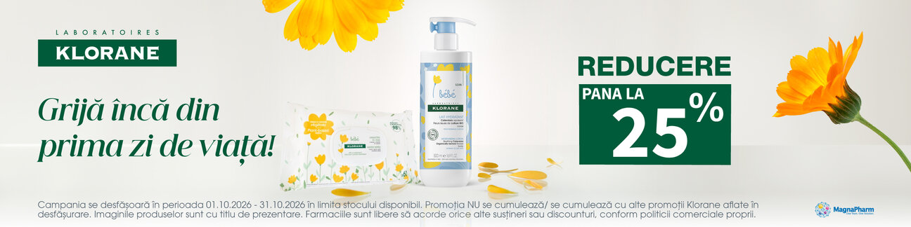 Promotie cu reducere de pana la 25% la Klorane Bebe