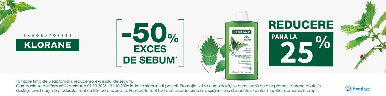 Promotie cu reducere de pana la 25% la Klorane