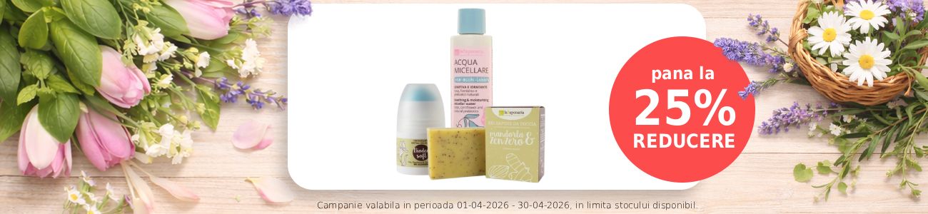 Promotie cu reducere de pana la 25% la La Saponaria