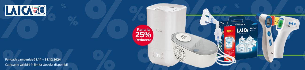 Promotie cu reducere de pana la 25% la Laica