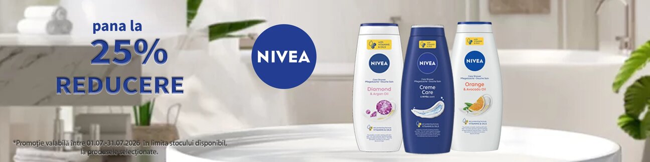 Promotie cu reducere de pana la 25% la Nivea