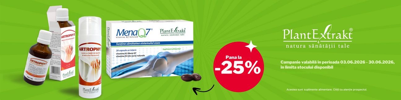 Promotie cu reducere de pana la 25% la PlantExtrakt