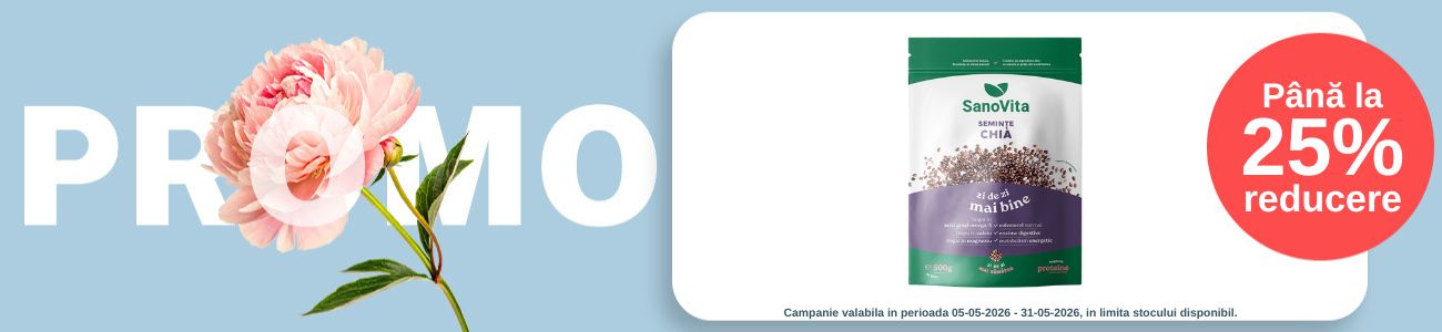 Promotie cu reducere de pana la 25% la Sanovita