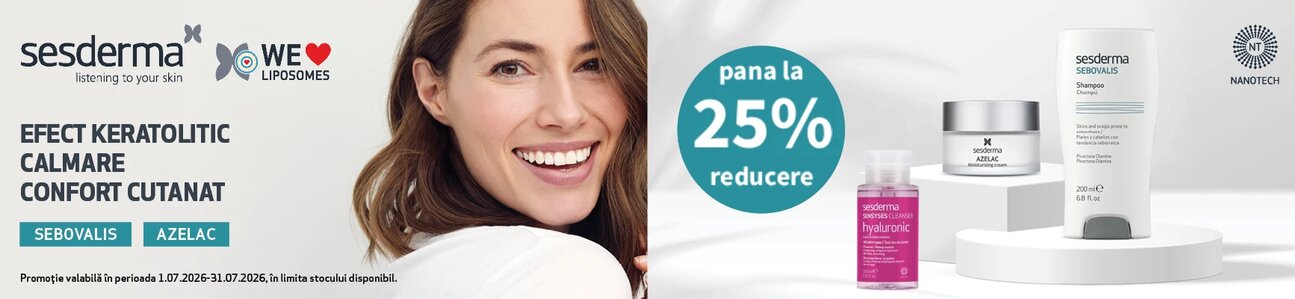 Promotie cu reducere de pana la 25% la Sesderma