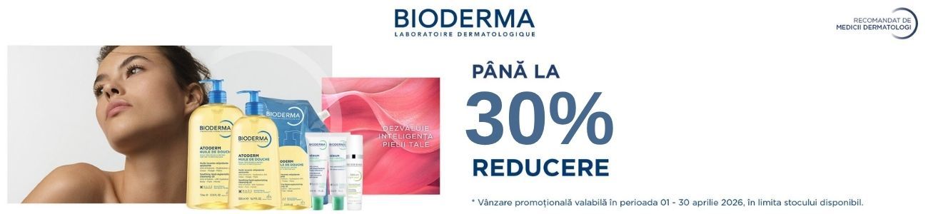 Promotie cu reducere de pana la 30% la Bioderma