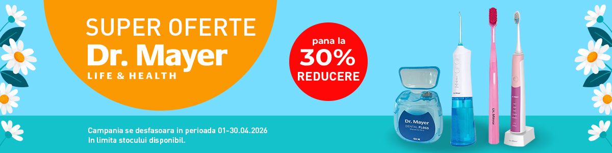 Promotie cu reducere de pana la 30% la Dr. Mayer