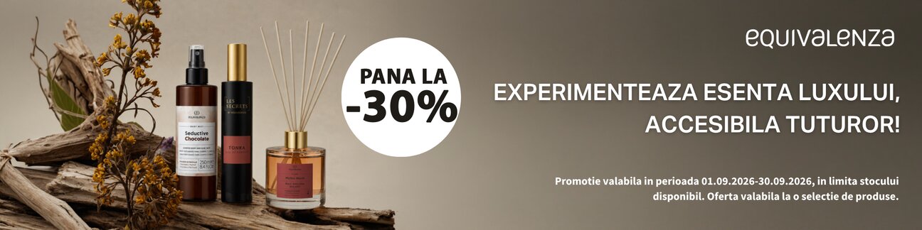 Promotie cu reducere de pana la 30% la Equivalenza