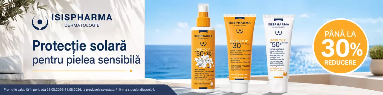 Promotie cu reducere de pana la 30% la Issi Pharma Uveblock