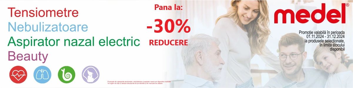 Promotie cu reducere de pana la 30% la Medel