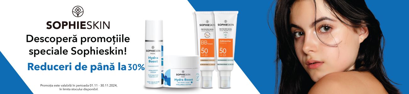 Promotie cu reducere de pana la 30% la Sophieskin